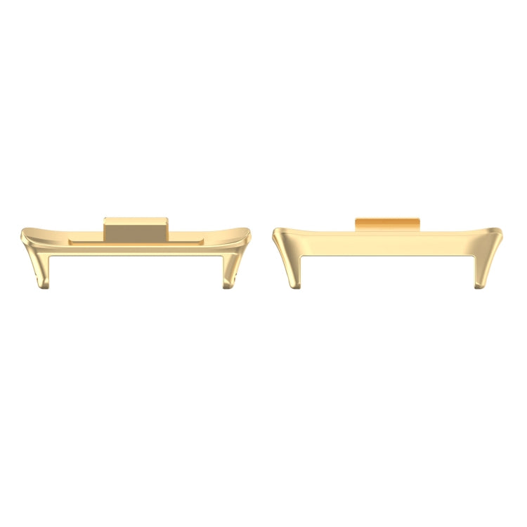For Xiaomi Smart Band 9 Pro 1 Pair 20mm 316 Stainless Steel Metal Watch Band Connector(Gold) - For Xiaomi by PMc TechLife | Online Shopping South Africa | PMc TechLife | Buy Now Pay Later Mobicred