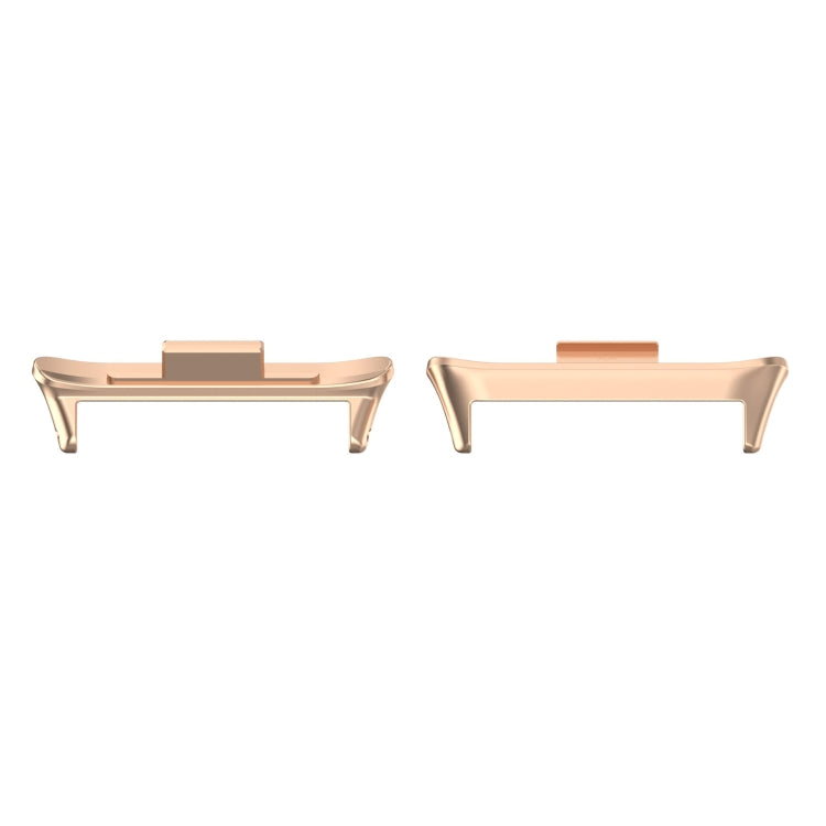 For Xiaomi Smart Band 9 Pro 1 Pair 20mm 316 Stainless Steel Metal Watch Band Connector(Rose Gold) - For Xiaomi by PMc TechLife | Online Shopping South Africa | PMc TechLife | Buy Now Pay Later Mobicred