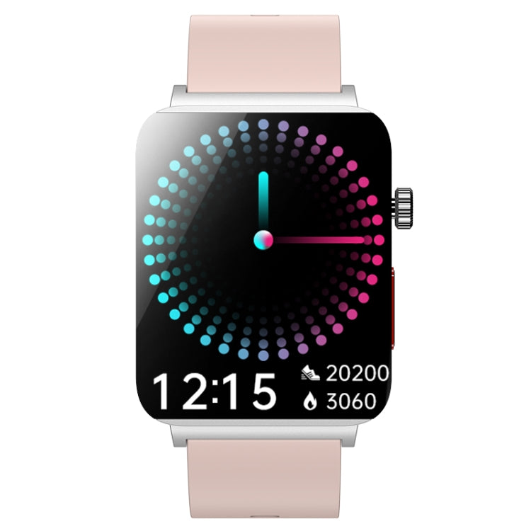 KS03 Pro 1.96 inch Color Screen Smart Watch, Support Bluetooth Call / Health Monitoring(Silver Pink) - free shipping - PMC TechLife - Order now!