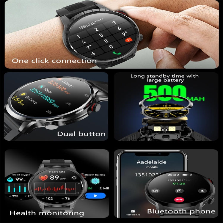 EX100 1.95 inch Color Screen Smart Watch, Support Bluetooth Call / Health Monitoring(Black) - Smart Watches by PMC TechLife | Online Shopping South Africa | PMC TechLife | Buy Now Pay Later Mobicred