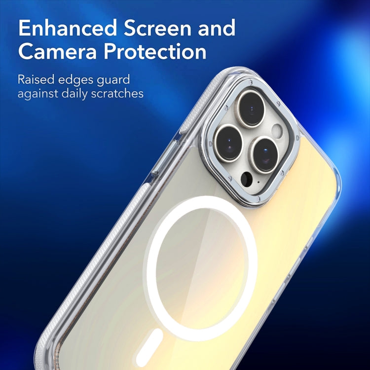 For iPhone 16e Dual-Color Gradient Discolor MagSafe Phone Case(White) - iPhone 16e Cases by PMC TechLife | Online Shopping South Africa | PMC TechLife | Buy Now Pay Later Mobicred