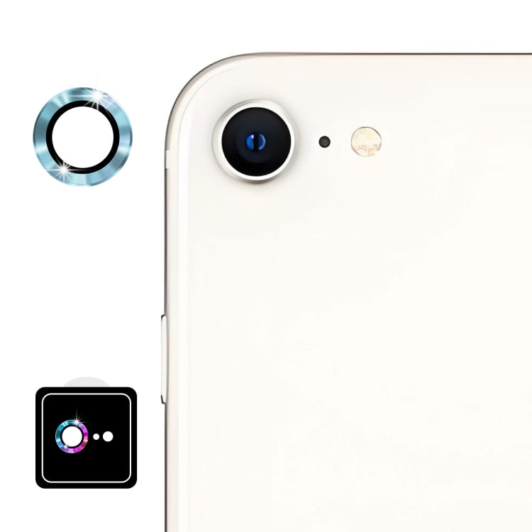 For iPhone 16e ENKAY 9H Rear Lens Aluminium Alloy Tempered Glass Film(Sierra Blue) - iPhone 16e Tempered Glass by ENKAY | Online Shopping South Africa | PMC TechLife | Buy Now Pay Later Mobicred