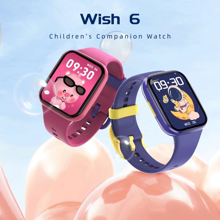 Wish 6 1.69 inch TFT Color Screen IP68 Waterproof Children Companion Smart Watch(Pink) - Smart Watches by PMC TechLife | Online Shopping South Africa | PMC TechLife | Buy Now Pay Later Mobicred