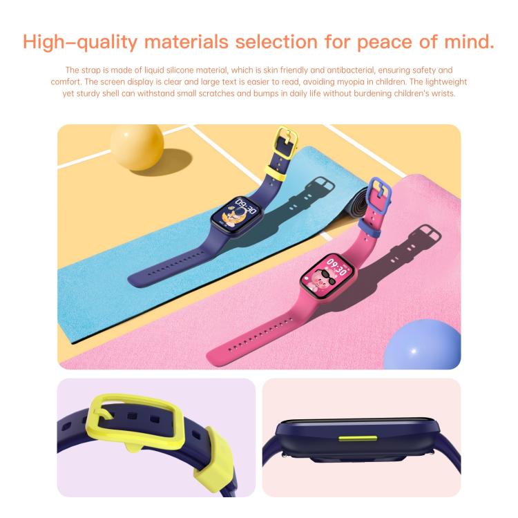 Wish 6 1.69 inch TFT Color Screen IP68 Waterproof Children Companion Smart Watch(Blue) - free shipping - PMC TechLife - Order now!