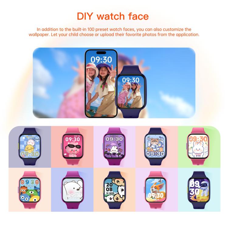 Wish 6 1.69 inch TFT Color Screen IP68 Waterproof Children Companion Smart Watch(Pink) - Smart Watches by PMC TechLife | Online Shopping South Africa | PMC TechLife | Buy Now Pay Later Mobicred