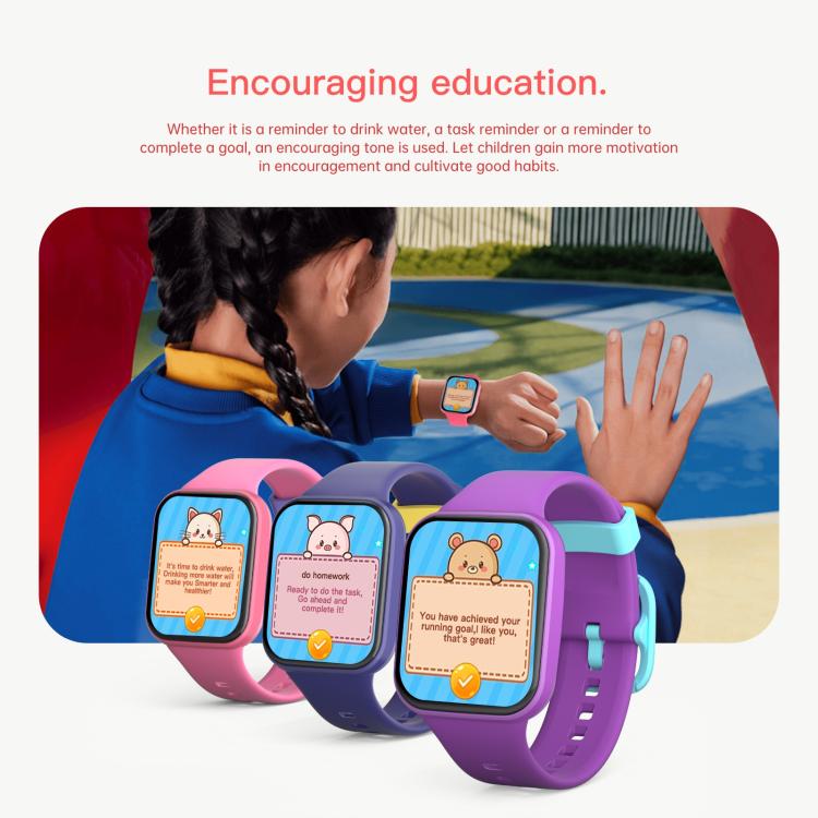 Wish 6 1.69 inch TFT Color Screen IP68 Waterproof Children Companion Smart Watch(Pink) - Smart Watches by PMC TechLife | Online Shopping South Africa | PMC TechLife | Buy Now Pay Later Mobicred