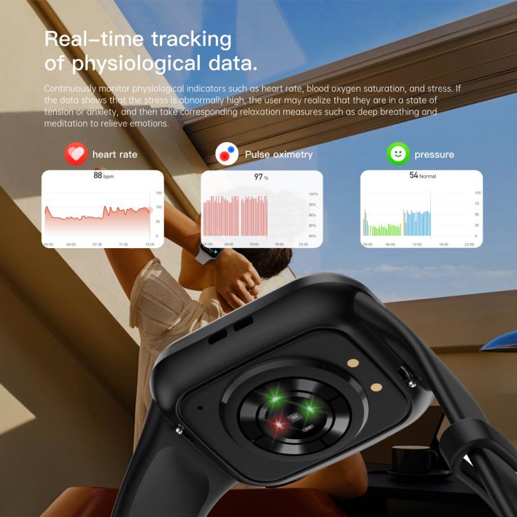 Q23 Pro 1.83 inch Color Screen IP68 Waterproof Bluetooth Call Smart Watch, Support Health Monitoring(Pink) - Smart Watches by PMC TechLife | Online Shopping South Africa | PMC TechLife | Buy Now Pay Later Mobicred