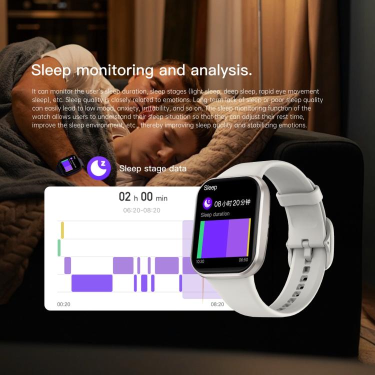 Q23 Pro 1.83 inch Color Screen IP68 Waterproof Bluetooth Call Smart Watch, Support Health Monitoring(White) - Smart Watches by PMC TechLife | Online Shopping South Africa | PMC TechLife | Buy Now Pay Later Mobicred