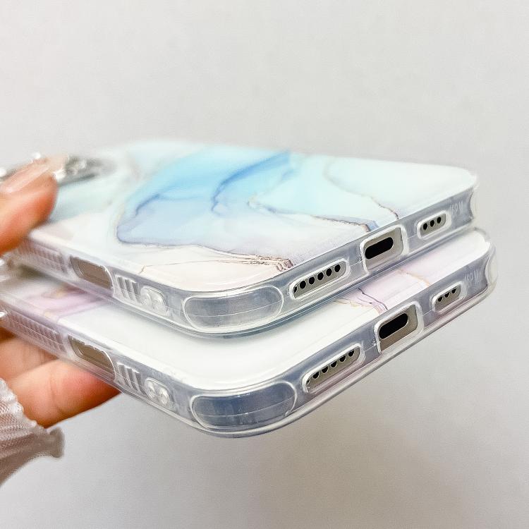 For iPhone 16e Electroplated Marble Texture Phone Case(Pink M2) - iPhone 16e Cases by PMC TechLife | Online Shopping South Africa | PMC TechLife | Buy Now Pay Later Mobicred