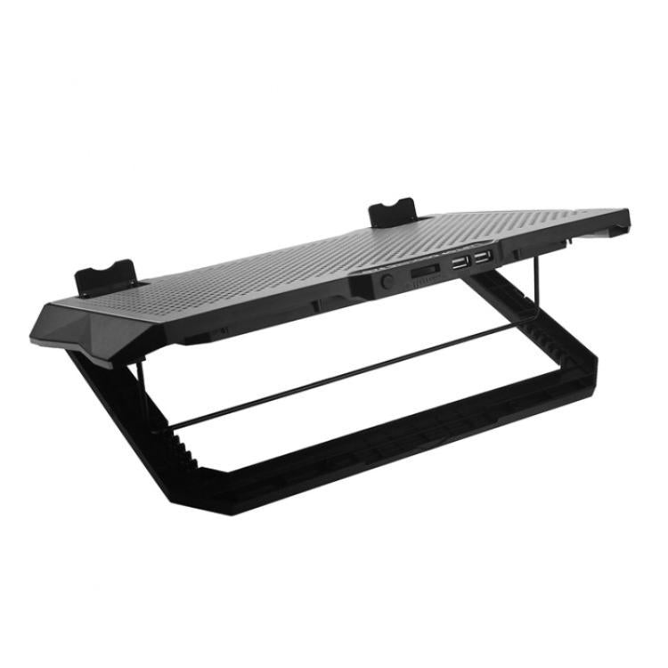 S605 RGB Light 5 Silent Fans Adjustable Height Stand Gaming Laptop Cooling Pad - Cooling Pads by PMC TechLife | Online Shopping South Africa | PMC TechLife | Buy Now Pay Later Mobicred