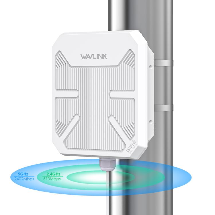 WAVLINK WN573HP3 Built-In 12dBi Directional Antenna Outdoor AX3000 Dual Band Repeater, Plug:EU Plug - free shipping - PMC TechLife - Order now!