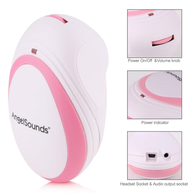 JPD-100S Mini Household Fetal Doppler Prenatal Pocket Baby Ultrasound Detector Angel Sound Heartbeat Pregnant Doppler Monitor(Pink) - free shipping - PMC TechLife - Order now!