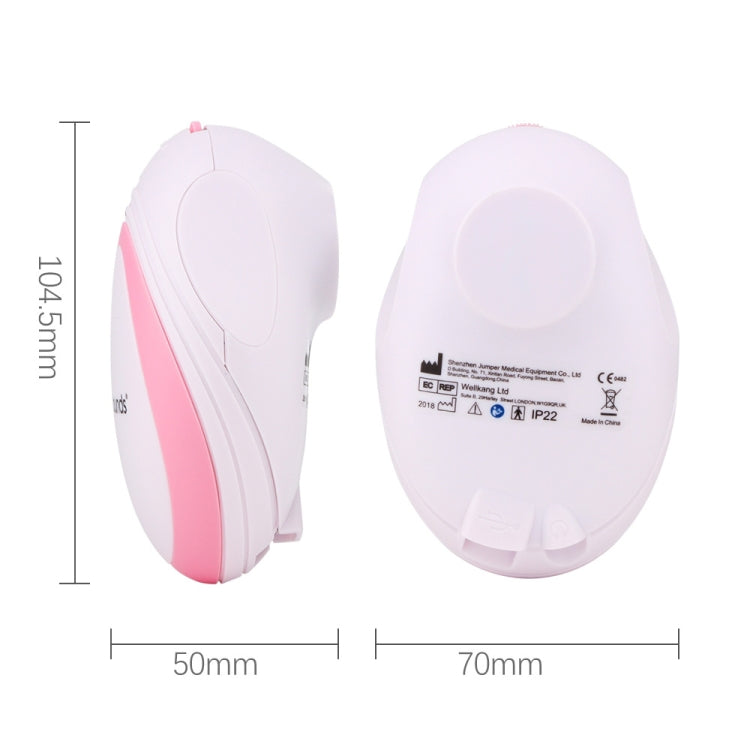 JPD-100S Mini Household Fetal Doppler Prenatal Pocket Baby Ultrasound Detector Angel Sound Heartbeat Pregnant Doppler Monitor(Pink) - free shipping - PMC TechLife - Order now!