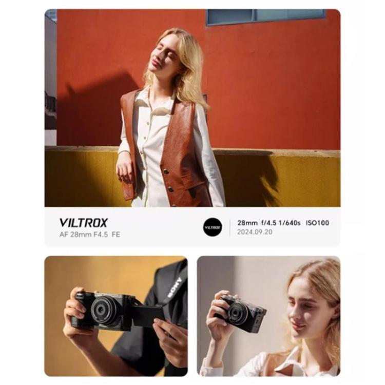 VILTROX 28mm F4.5 Auto Focus Lens For Sony FE Camera Full Frame Prime Pancake Lens - Auxiliary Lens by PMC TechLife | Online Shopping South Africa | PMC TechLife | Buy Now Pay Later Mobicred