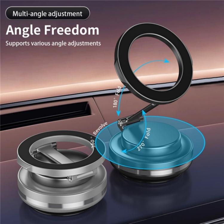 C7 Multifunctional Magnetic Phone Holder Rotatable Folding Auto Vacuum Suction Cup Phone Holder(Grey) - Wireless Charger Holders by PMc TechLife | Online Shopping South Africa | PMc TechLife | Buy Now Pay Later Mobicred