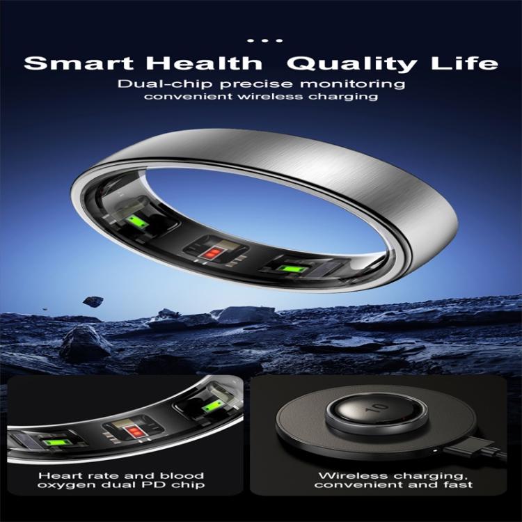 R10 SIZE 9 Smart Ring, Support Heart Rate / Blood Oxygen / Sleep / Multiple Sports Modes(Rose Gold) - free shipping - PMC TechLife - Order now!