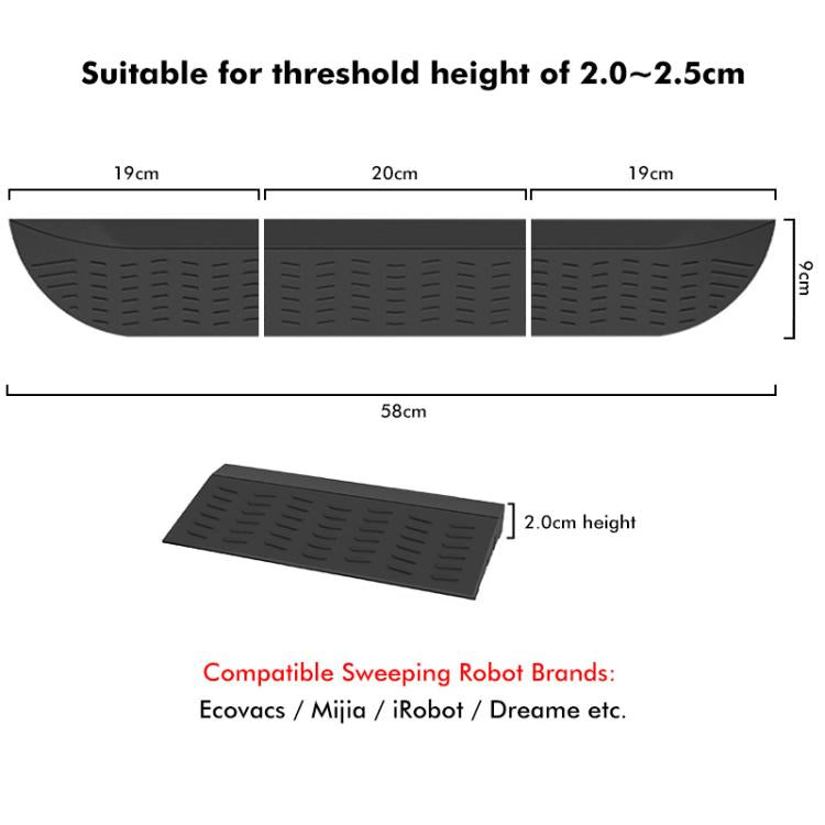 JUNSUNMAY For Ecovacs / iRobot / Mijia / Dreame Sweeping Robot Universal Threshold Bars Ramp Mat(Yellow) - free shipping - PMc TechLife - Order now!