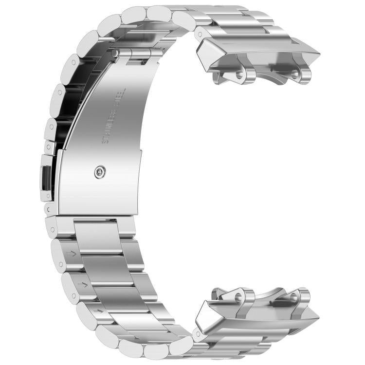 For Amazfit T-REX 3 Three Beads Stainless Steel Metal Watch Band(Silver) - free shipping - PMC TechLife - Order now!