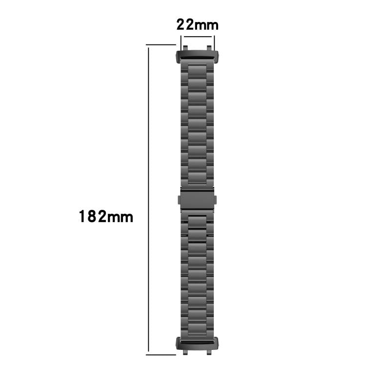 For Amazfit T-REX 3 Three Beads Stainless Steel Metal Watch Band(Silver) - free shipping - PMC TechLife - Order now!