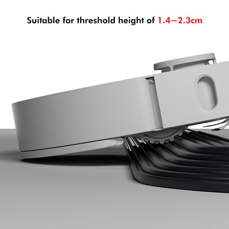 JUNSUNMAY For Ecovacs / iRobot / Mijia / Dreame Sweeping Robot Universal Silicone Threshold Bars Ramp Mat(Black) - free shipping - PMc TechLife - Order now!