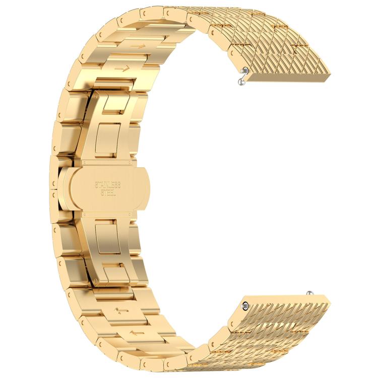For OnePlus Watch 3 Twill Texture Stainless Steel Metal Watch Band(Gold) - free shipping - PMC TechLife - Order now!