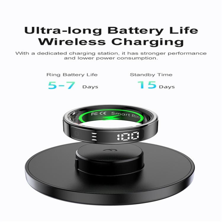 R11 SIZE 11 Smart Ring, Support Heart Rate / Blood Oxygen / Sleep / Multiple Sports Modes(Silver) - free shipping - PMC TechLife - Order now!