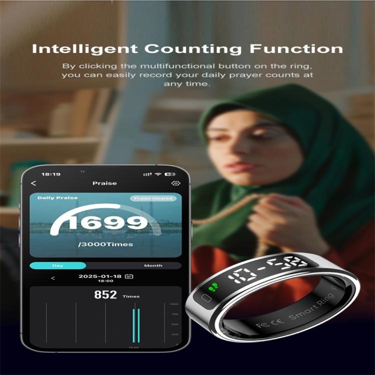 R11 SIZE 13 Smart Ring, Support Heart Rate / Blood Oxygen / Sleep / Multiple Sports Modes(Rose Gold) - free shipping - PMC TechLife - Order now!