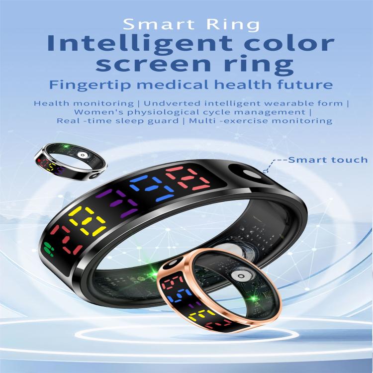 R12 SIZE 10 Smart Ring, Support Heart Rate / Blood Oxygen / Sleep / Multiple Sports Modes(Gold) - free shipping - PMC TechLife - Order now!