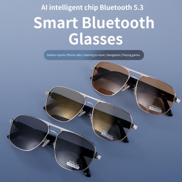 GS02 Smart Glasses, Support Voice Assistant / Bluetooth Call / Remote Control Photography(Silver) - free shipping - PMC TechLife - Order now!
