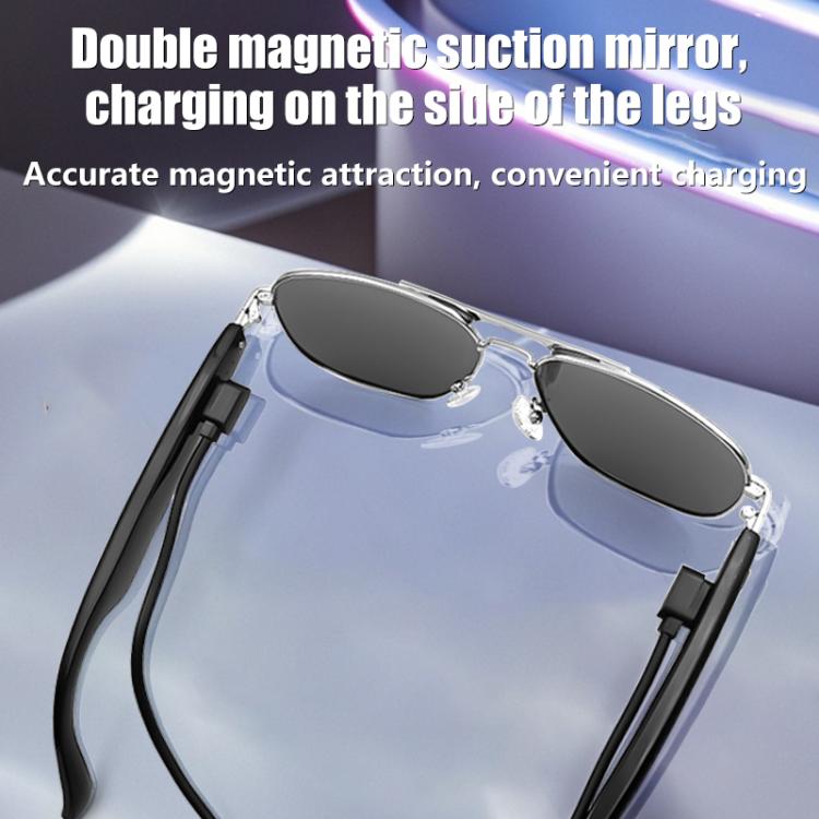 GS02 Smart Glasses, Support Voice Assistant / Bluetooth Call / Remote Control Photography(Silver) - free shipping - PMC TechLife - Order now!