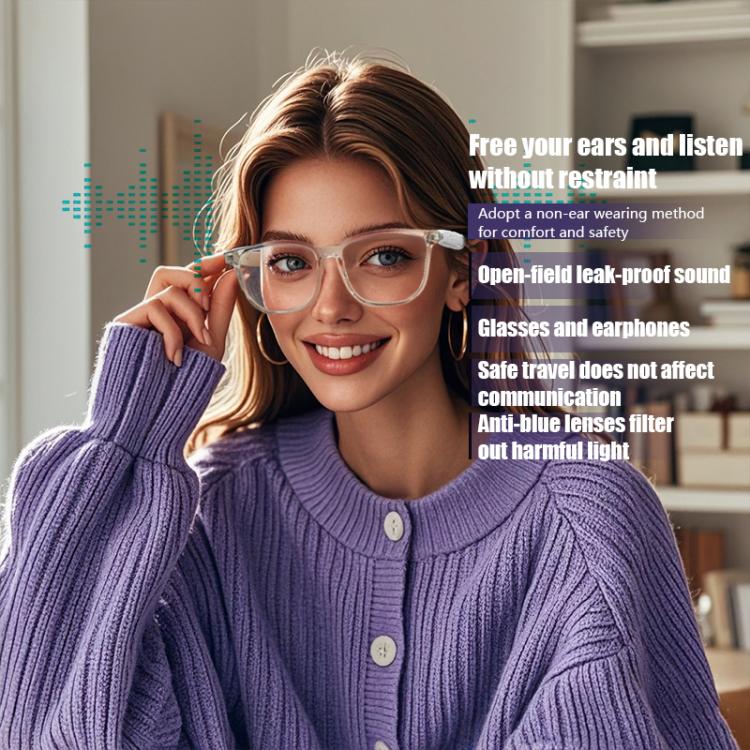 GS03 Smart Glasses, Support AI Smart Chip / Outdoor Sports / Bluetooth Call / Remote Control Photography(White) - free shipping - PMC TechLife - Order now!