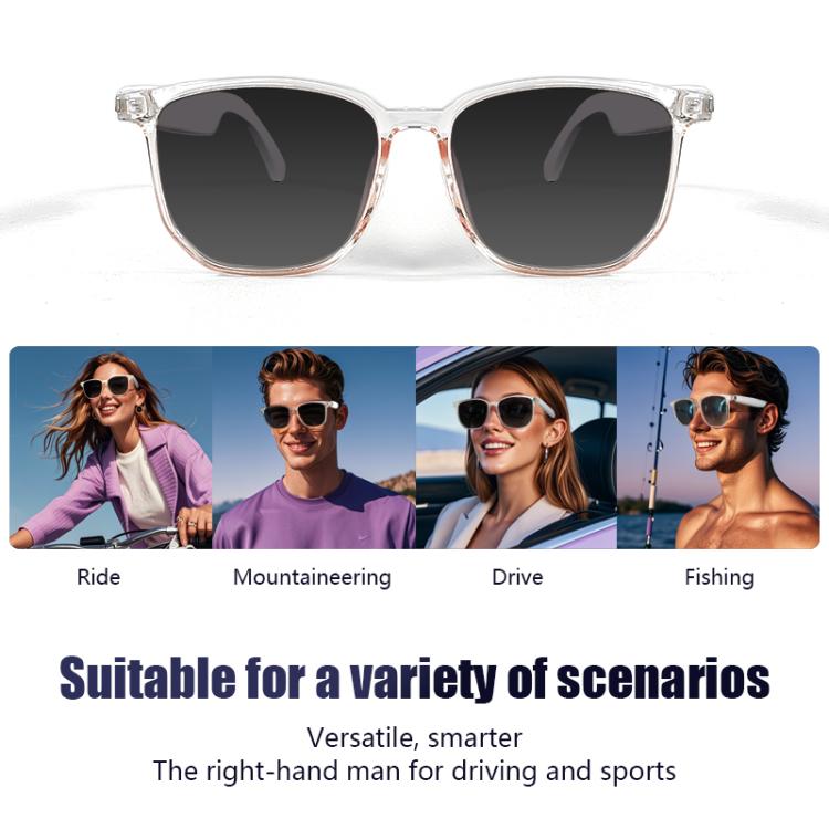GS03 Smart Glasses, Support AI Smart Chip / Outdoor Sports / Bluetooth Call / Remote Control Photography(White) - free shipping - PMC TechLife - Order now!