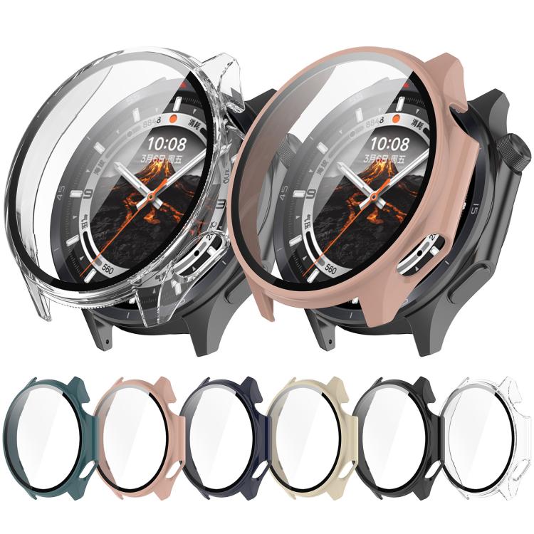 For OPPO Watch X2 Tempered Film Integrated PC Watch Protective Case(Ink Blue) - Watch Case by PMC TechLife | Online Shopping South Africa | PMC TechLife | Buy Now Pay Later Mobicred