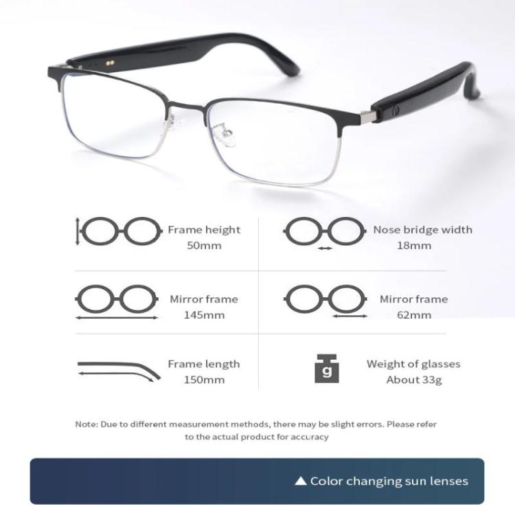 GS06 Smart Glasses, Support AI Smart Chip / Bluetooth Call / Outdoor Sports(Silver) - free shipping - PMc TechLife - Order now!