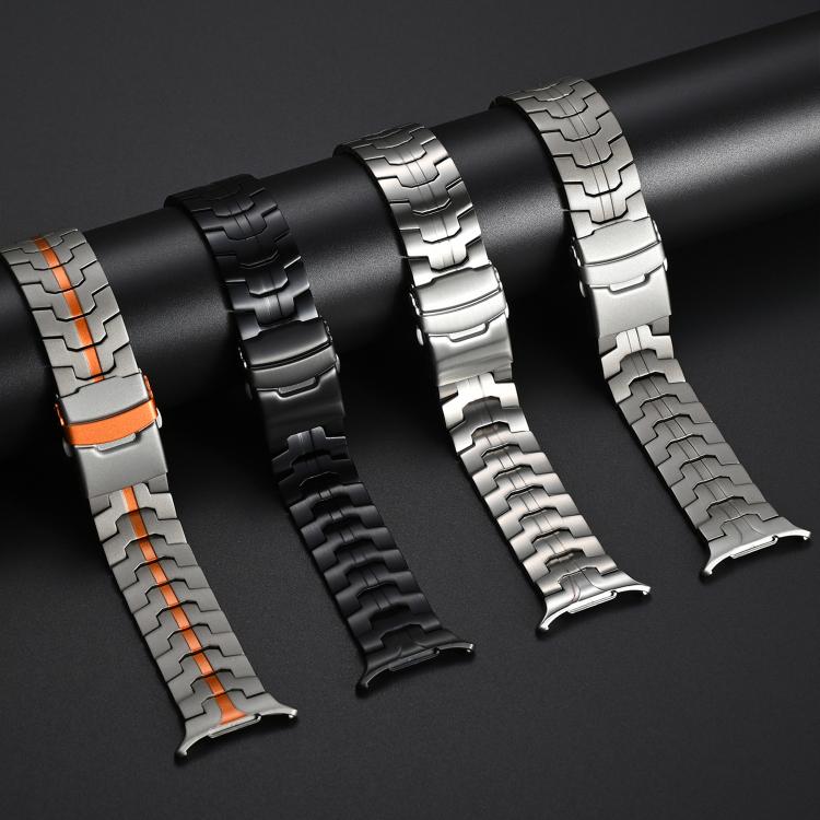 For Samsung Galaxy Watch Ultra 47mm Titanium Alloy Safety Buckle Metal Watch Band(Silver) - free shipping - PMC TechLife - Order now!