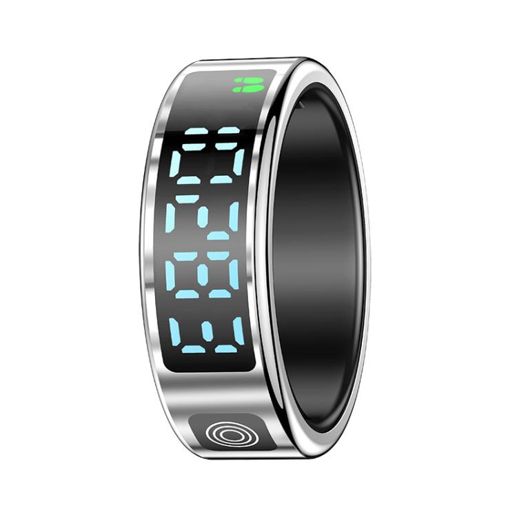 SR08 SIZE 8 Smart Ring, Support Hand Gestures Control / Health Monitoring / Multiple Sports Modes(Silver) - free shipping - PMc TechLife - Order now!