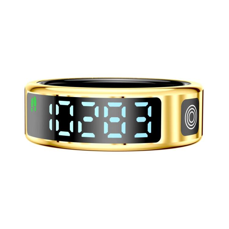 SR08 SIZE 9 Smart Ring, Support Hand Gestures Control / Health Monitoring / Multiple Sports Modes(Gold) - free shipping - PMc TechLife - Order now!