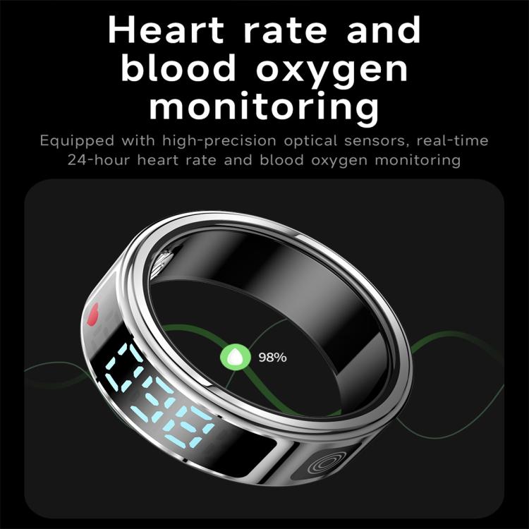 SR08 SIZE 9 Smart Ring, Support Hand Gestures Control / Health Monitoring / Multiple Sports Modes(Gold) - free shipping - PMc TechLife - Order now!