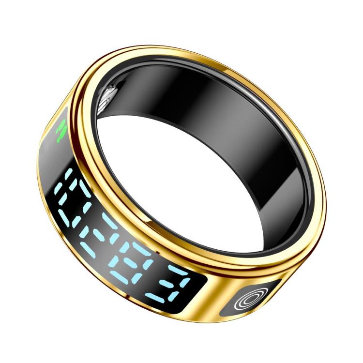SR08 SIZE 10 Smart Ring, Support Hand Gestures Control / Health Monitoring / Multiple Sports Modes(Gold) - free shipping - PMC TechLife - Order now!