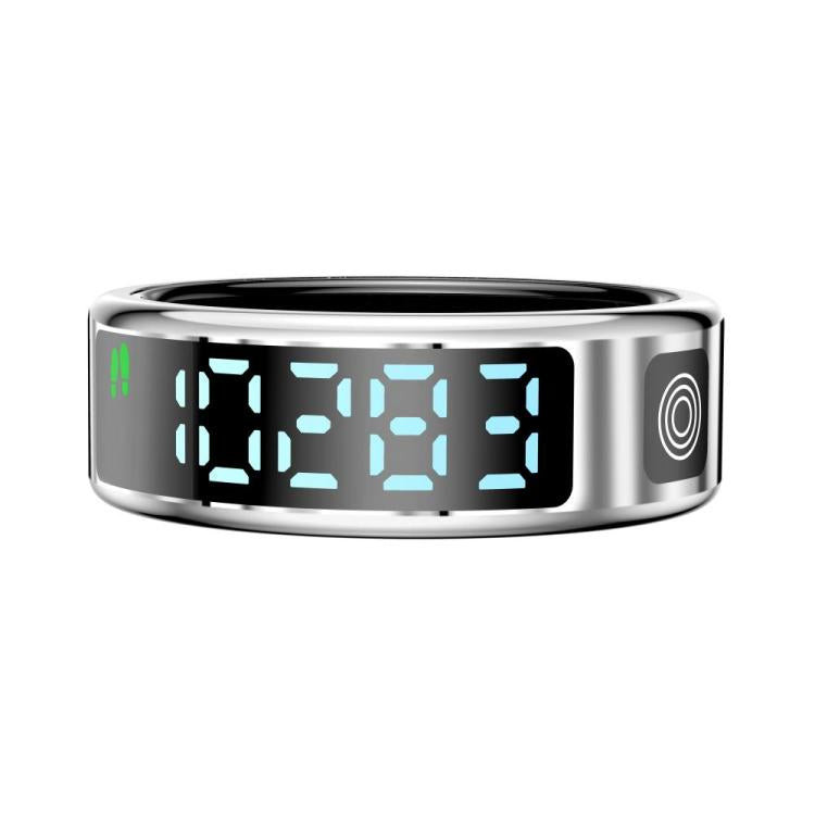 SR08 SIZE 10 Smart Ring, Support Hand Gestures Control / Health Monitoring / Multiple Sports Modes(Silver) - free shipping - PMc TechLife - Order now!