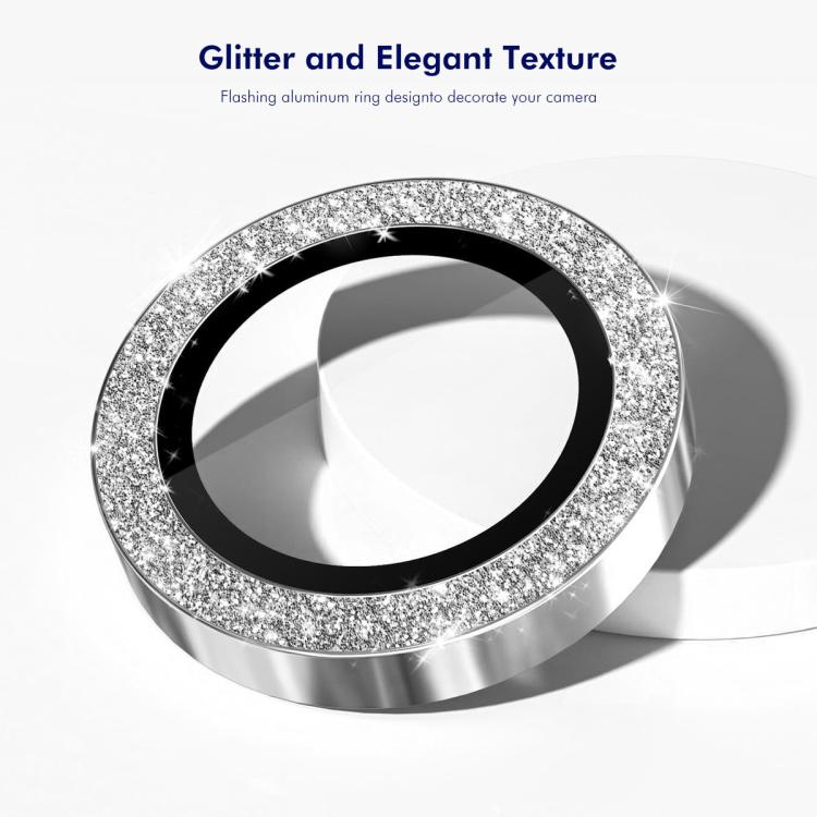For iPhone 16e ENKAY Hat-Prince Glitter Rear Camera Lens Aluminium Alloy Ring Tempered Glass Film(Colorful) - free shipping - PMc TechLife - Order now!