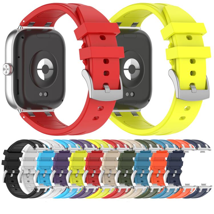 For Redmi Watch 5 / Xiaomi Smart Band 9 Pro Silver Metal Connector Silicone Watch Band(Sky Blue) - free shipping - PMC TechLife - Order now!