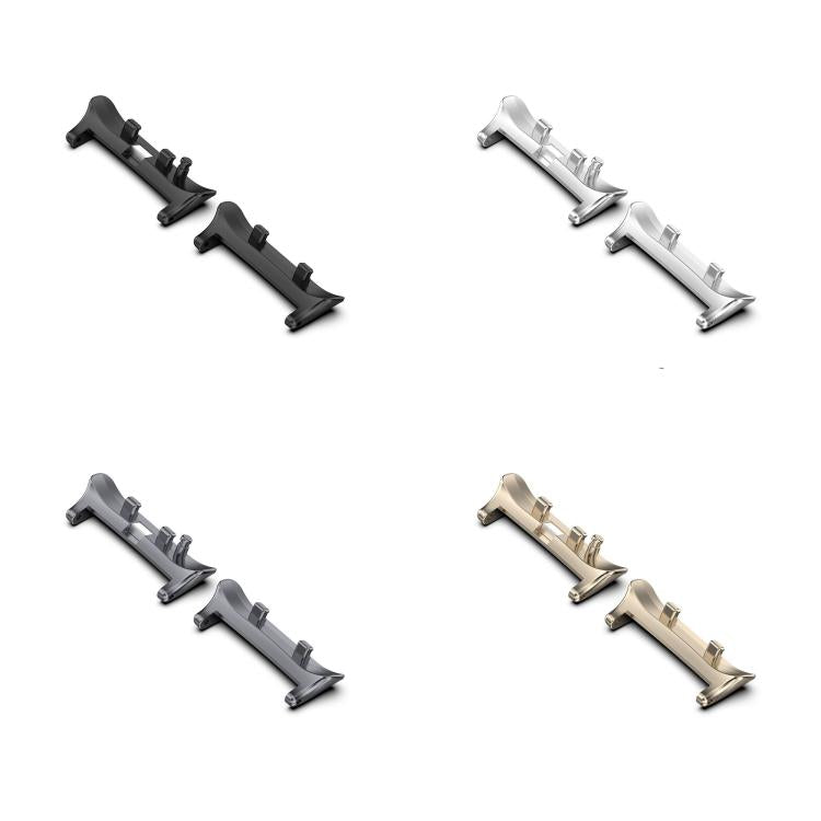For Huawei Watch D2 1 Pair Metal Head Watch Band Connector(Gray) - Other Accessories by PMc TechLife | Online Shopping South Africa | PMc TechLife | Buy Now Pay Later Mobicred