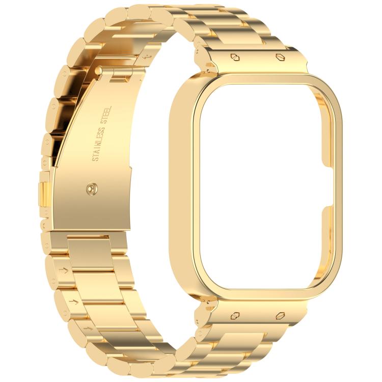 For vivo Watch GT Watch Frame Integrated Three Beads Stainless Steel Watch Band(Gold) - free shipping - PMC TechLife - Order now!