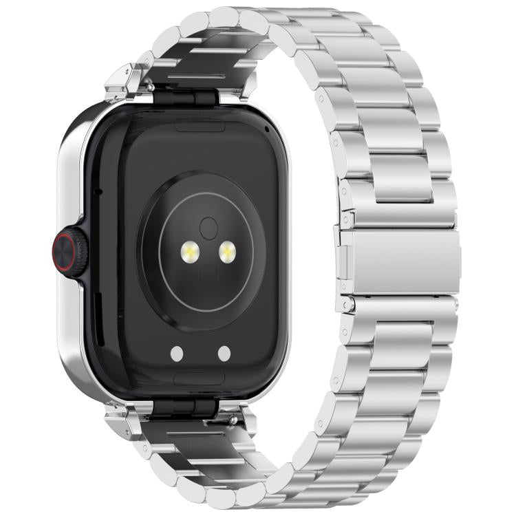 For vivo Watch GT Watch Frame Integrated Three Beads Stainless Steel Watch Band(Silver) - free shipping - PMC TechLife - Order now!