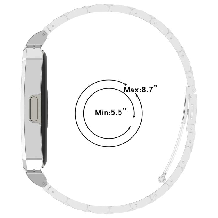 For Huawei Band 10 / 10 NFC / 9 / 9 NFC Watch Frame Integrated Three Beads Stainless Steel Watch Band(Gold) - free shipping - PMC TechLife - Order now!