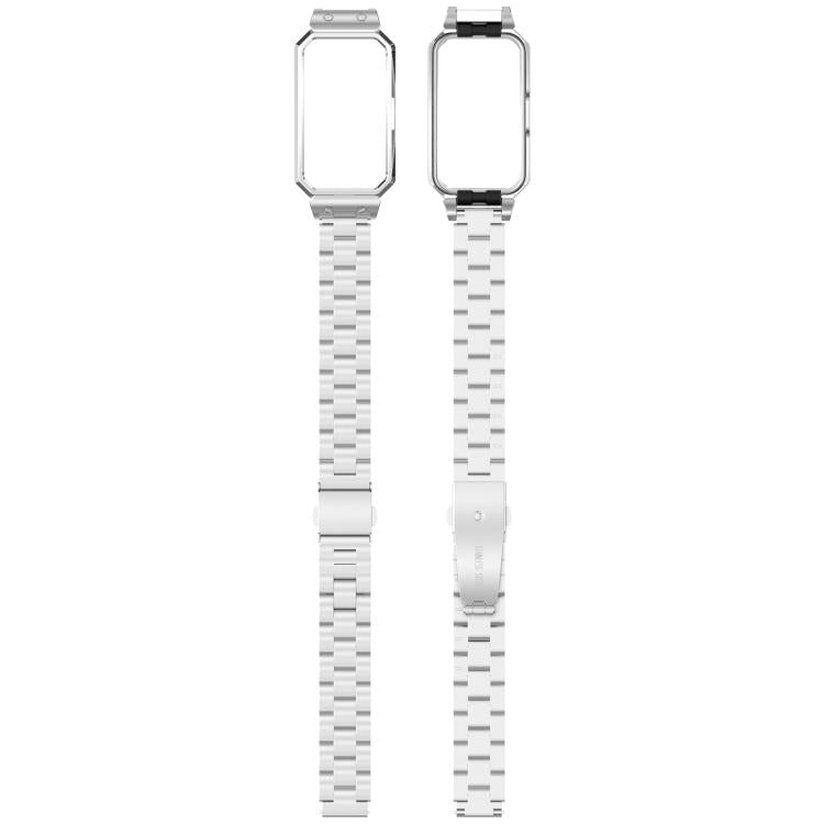 For Huawei Band 10 / 10 NFC / 9 / 9 NFC Watch Frame Integrated Three Beads Stainless Steel Watch Band(Gold) - free shipping - PMC TechLife - Order now!