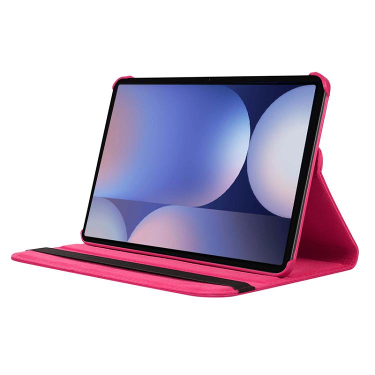 For Samsung Galaxy Tab S10 FE / S9 FE / S9 ENKAY 360 Degree Rotation Litchi Leather Smart Tablet Case(Rose Red) - free shipping - PMc TechLife - Order now!