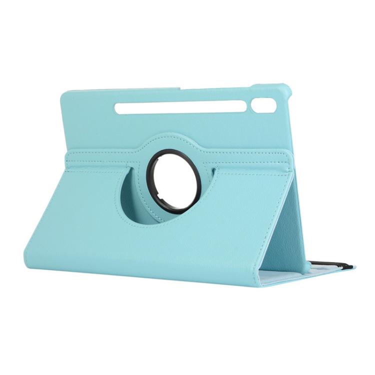 For Samsung Galaxy Tab S10+ / S9 FE+ / S9+ ENKAY 360 Degree Rotation Litchi Leather Smart Tablet Case(Light Blue) - free shipping - PMc TechLife - Order now!