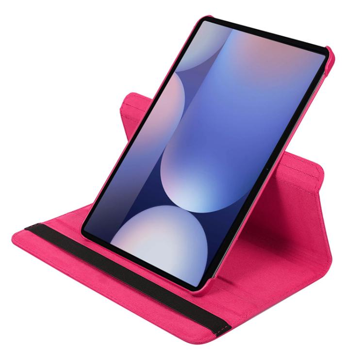For Samsung Galaxy Tab S10+ / S9 FE+ / S9+ ENKAY 360 Degree Rotation Litchi Leather Smart Tablet Case(Rose Red) - free shipping - PMc TechLife - Order now!